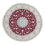 Tapis persan - Nain ronde  - 250 x 250 cm - rouge foncé