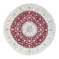 Tapis persan - Nain ronde  - 300 x 300 cm - rouge foncé