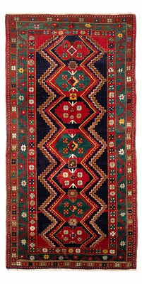 Tapis persan - Nomadic - 295 x 156 cm - bleu foncé