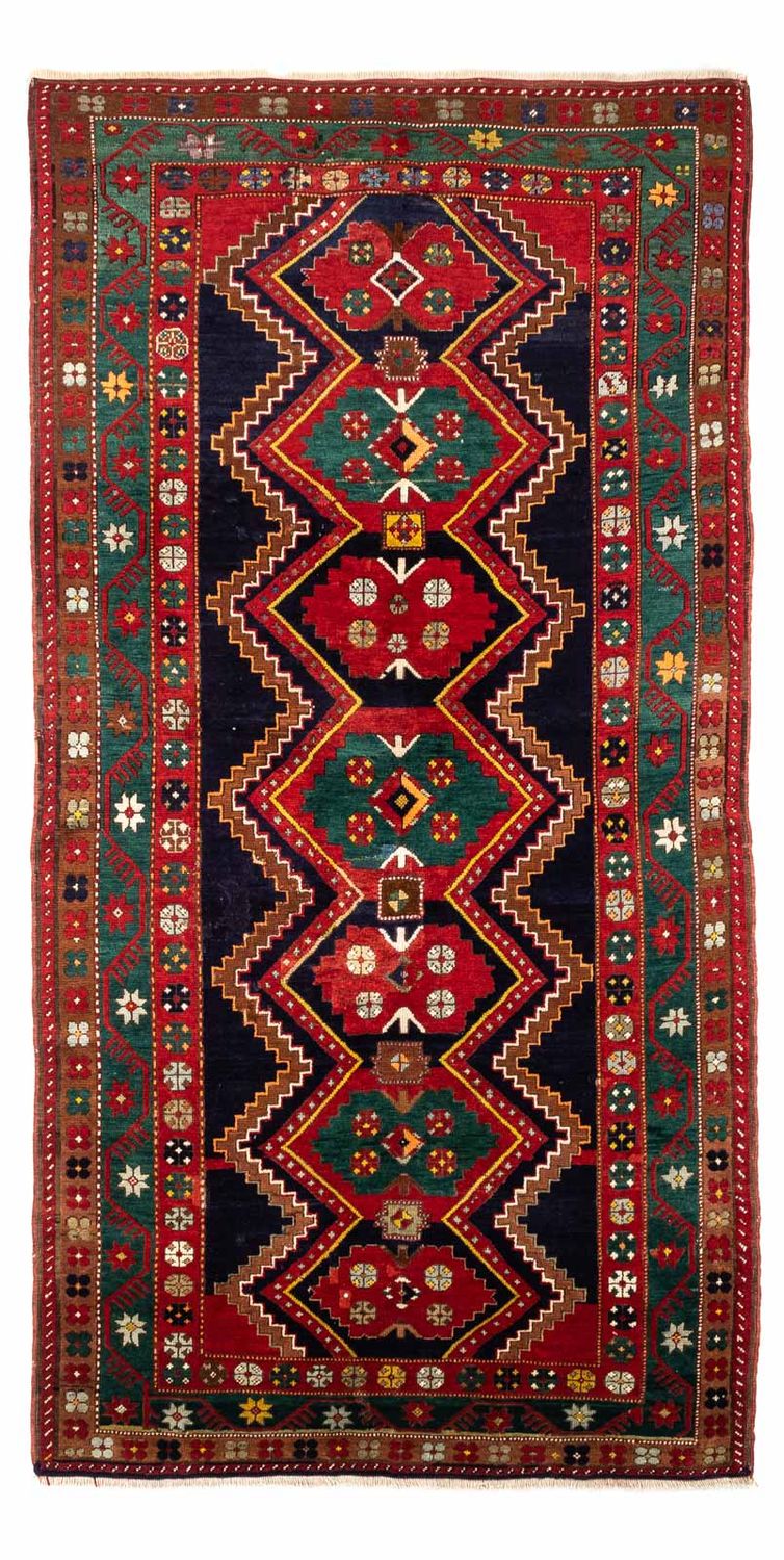 Tapis persan - Nomadic - 295 x 156 cm - bleu foncé