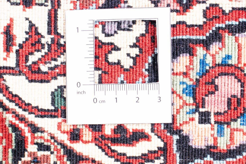 Tapis persan - Bidjar ronde  - 205 x 205 cm - rouge foncé