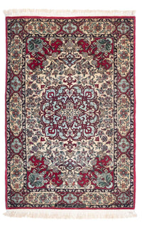 Tapis persan - Isfahan - Premium - 124 x 83 cm - rouge foncé