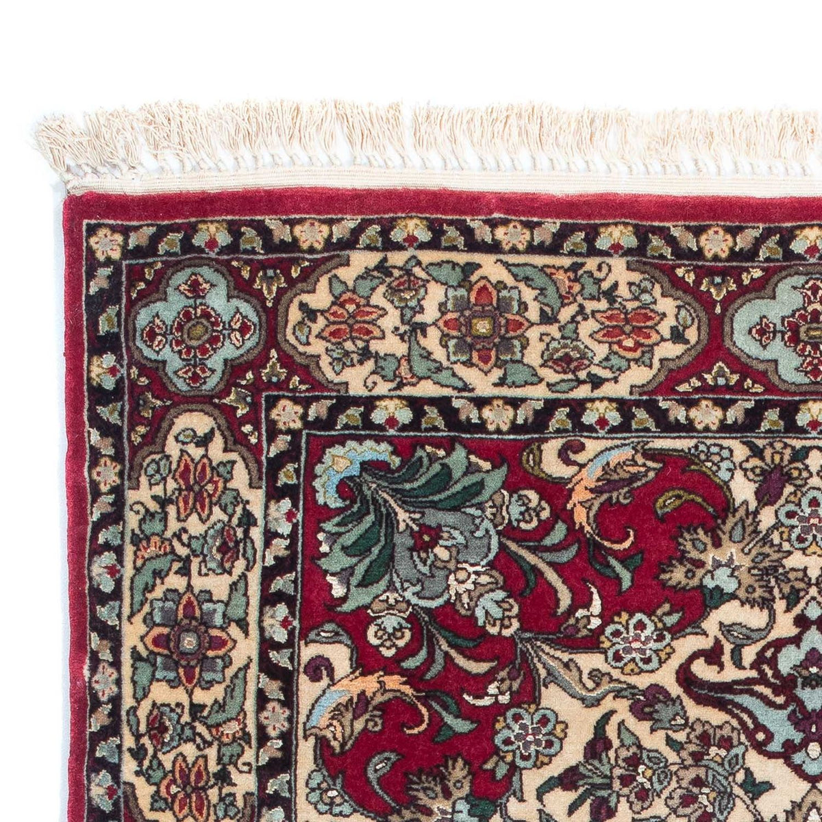 Tapis persan - Isfahan - Premium - 124 x 83 cm - rouge foncé
