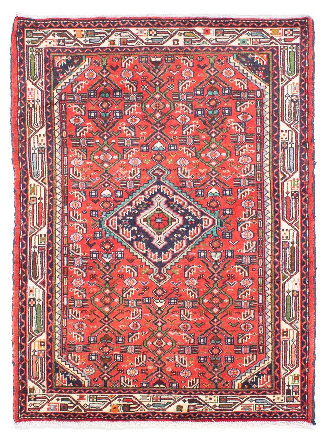 Tapis persan - Nomadic - 143 x 104 cm - rouge