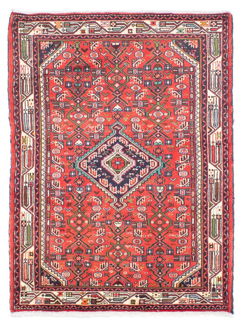 Tapis persan - Nomadic - 143 x 104 cm - rouge