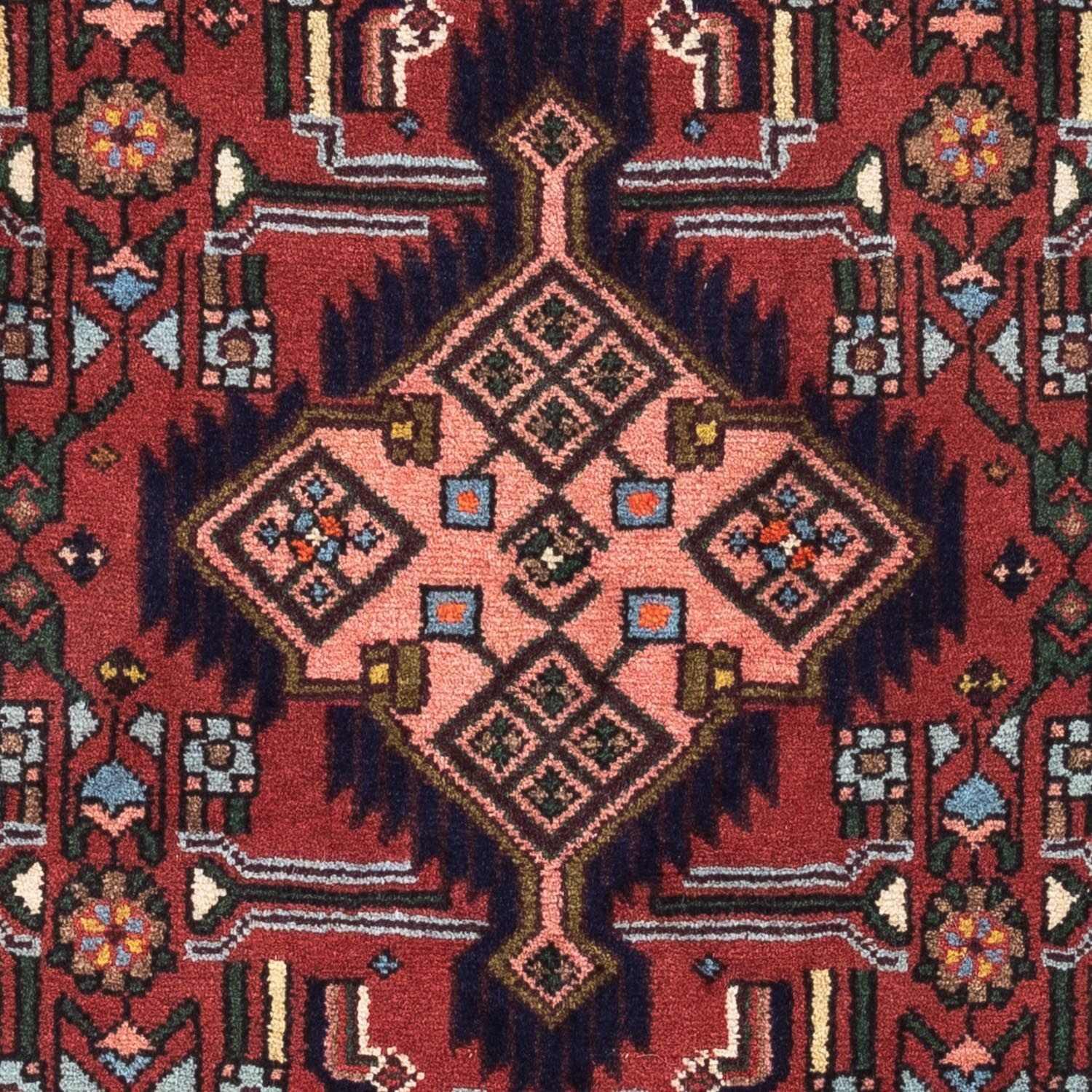 Tapis persan - Nomadic - 125 x 80 cm - rouge foncé