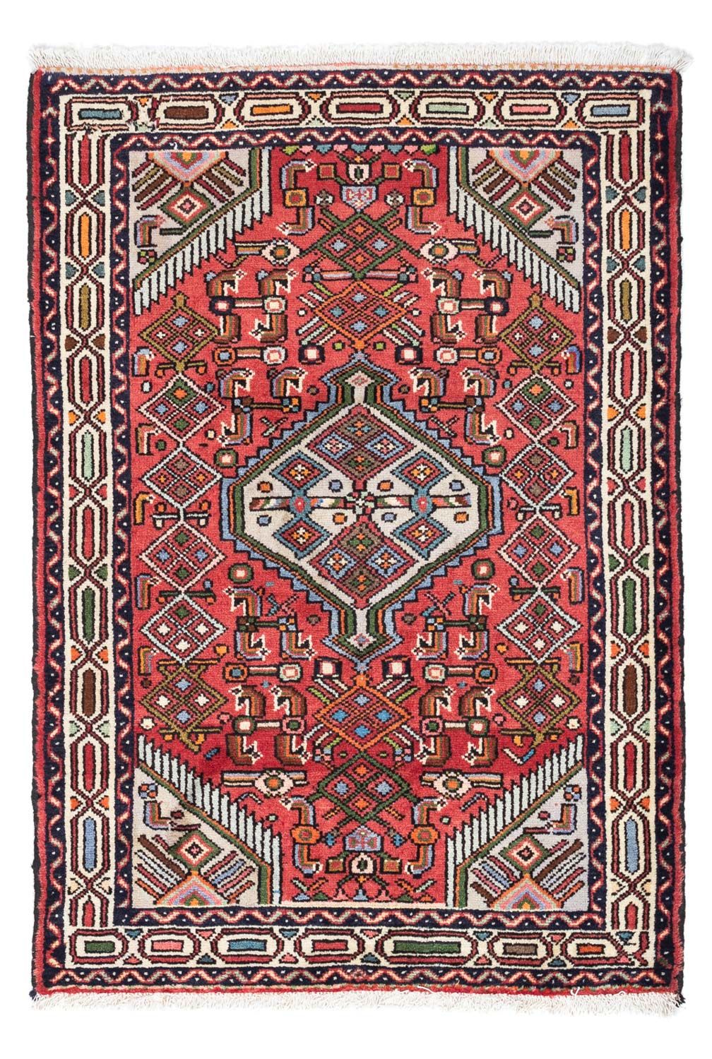 Tapis persan - Nomadic - 125 x 80 cm - rouge