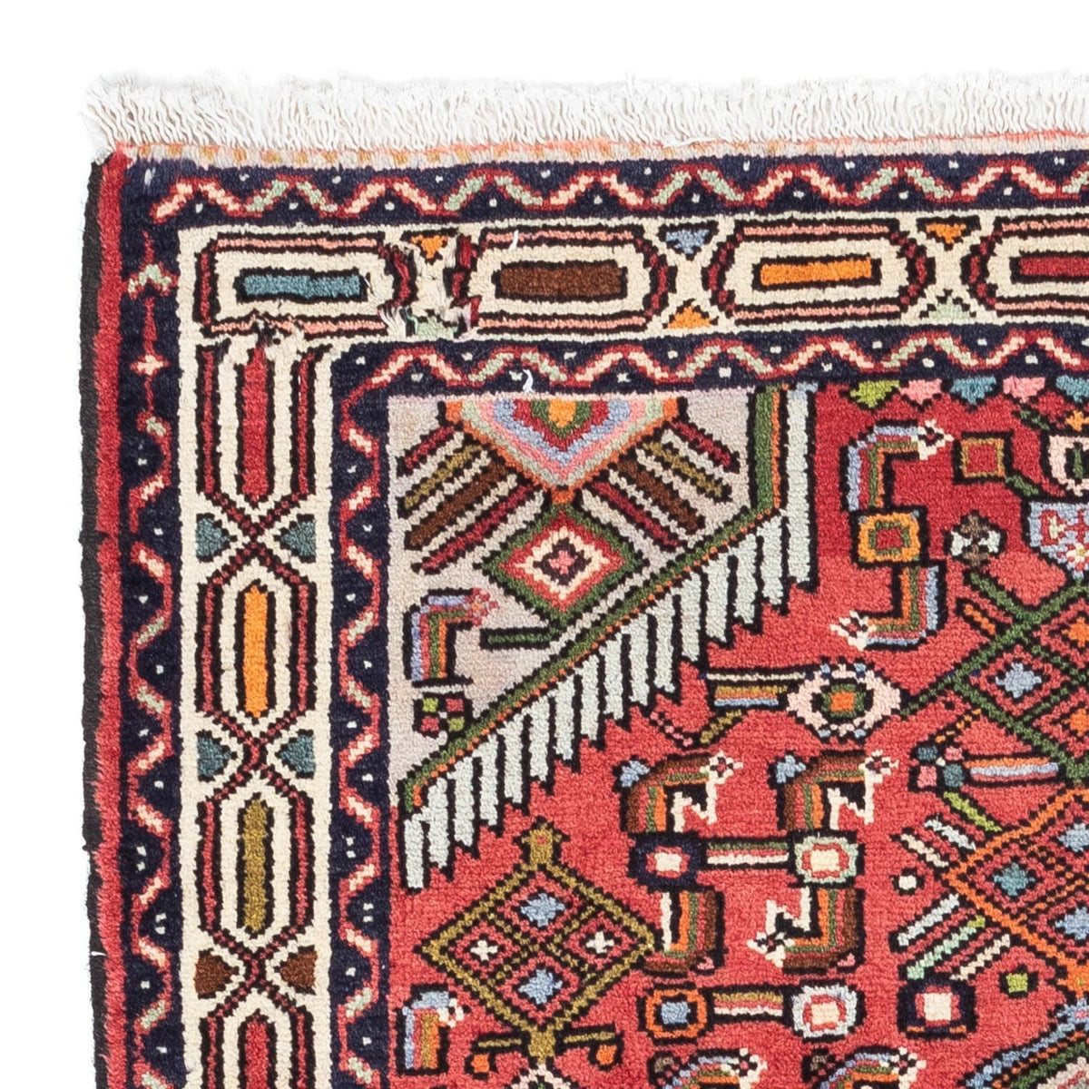 Tapis persan - Nomadic - 125 x 80 cm - rouge