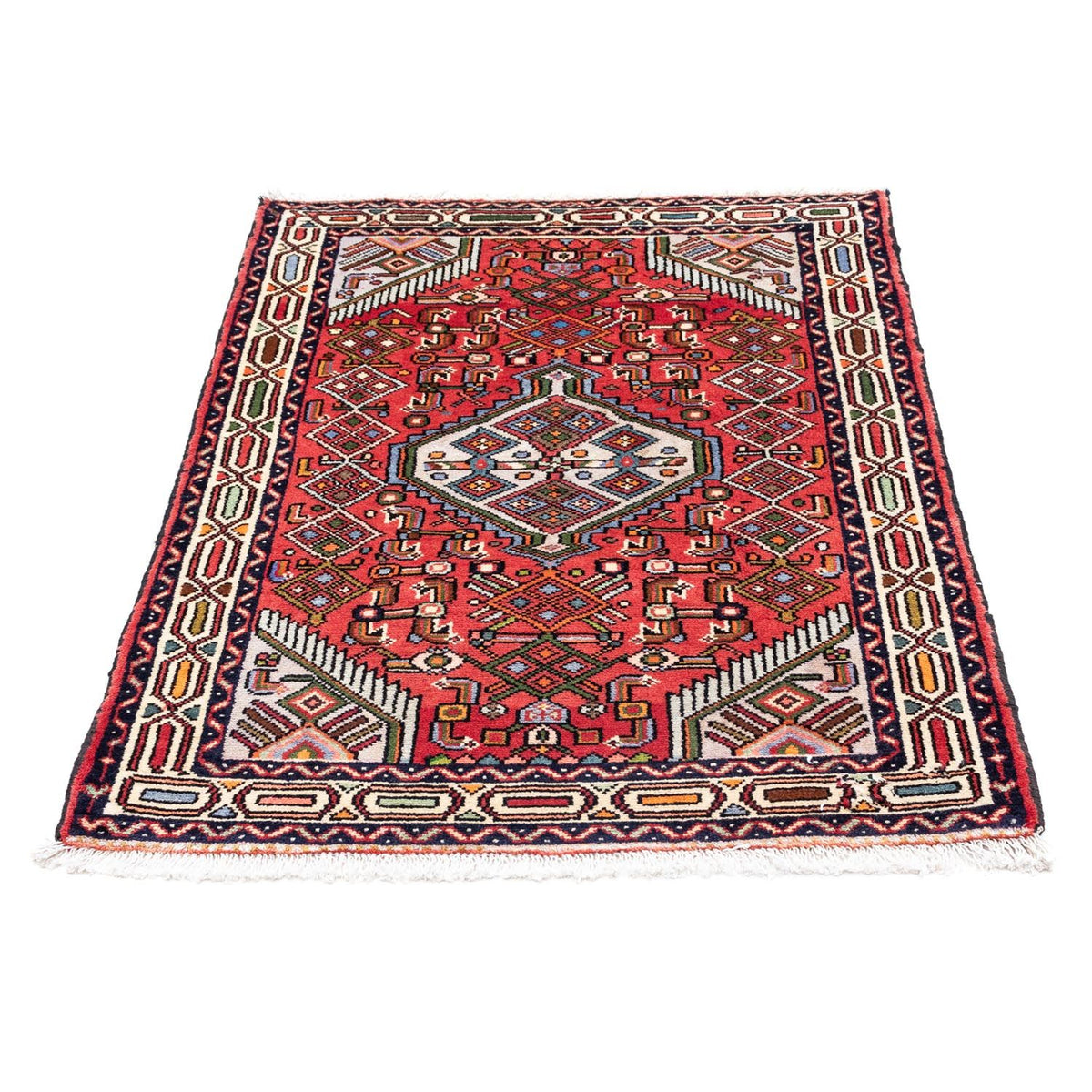 Tapis persan - Nomadic - 125 x 80 cm - rouge