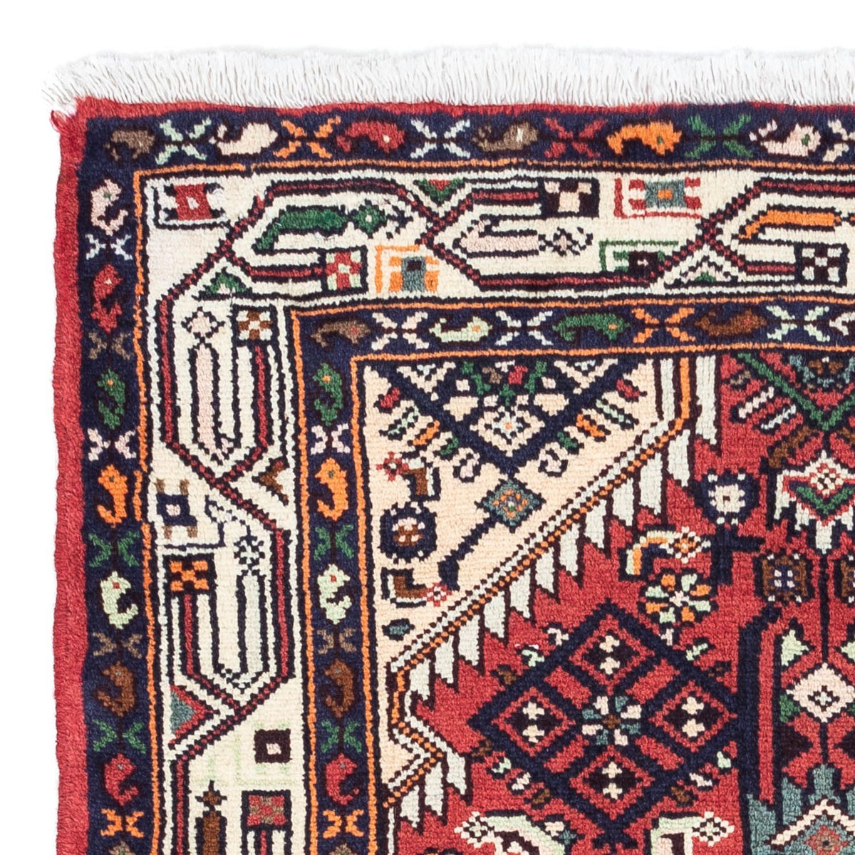 Tapis persan - Nomadic - 125 x 80 cm - rouge clair