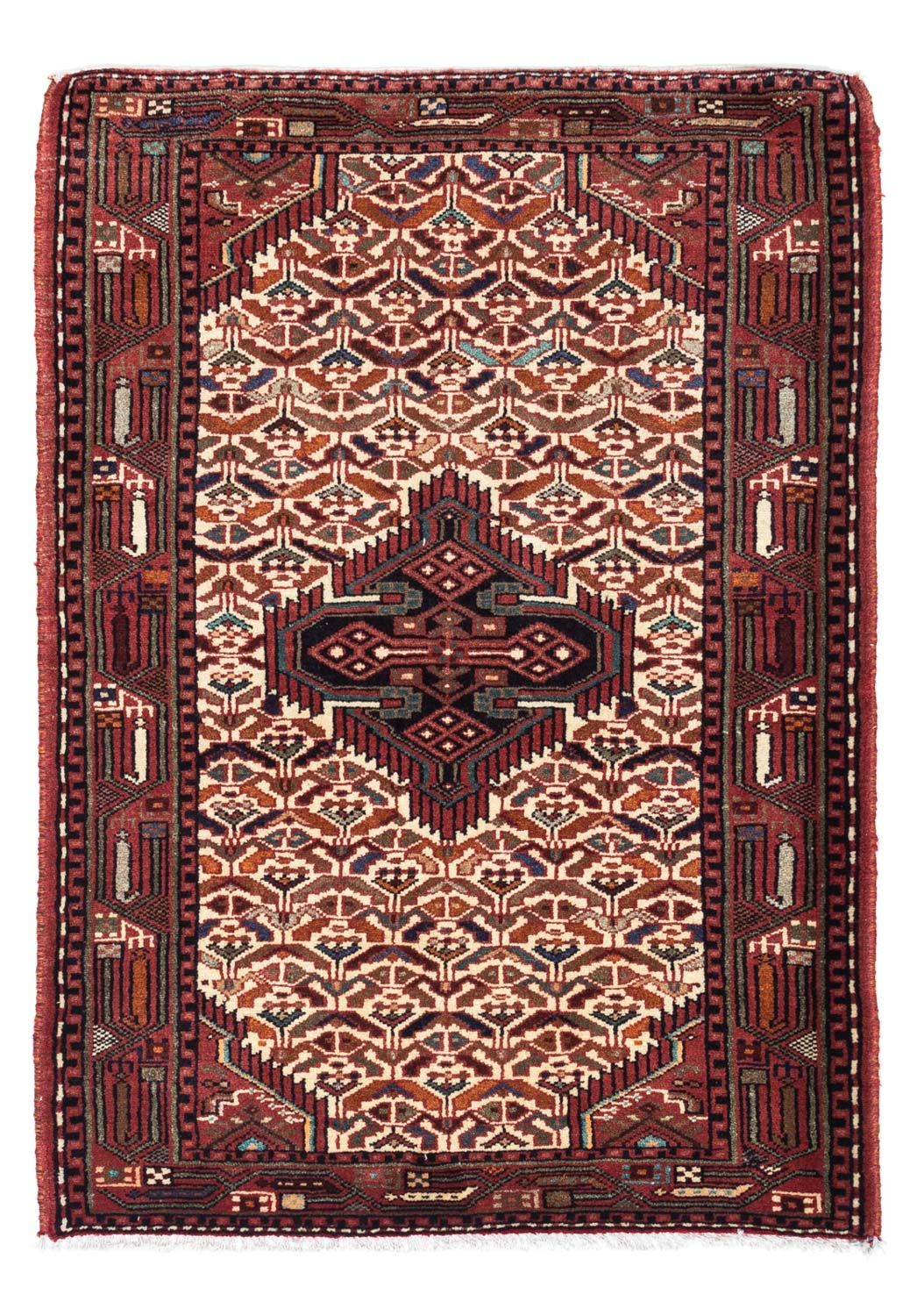 Tapis persan - Nomadic - 125 x 80 cm - beige