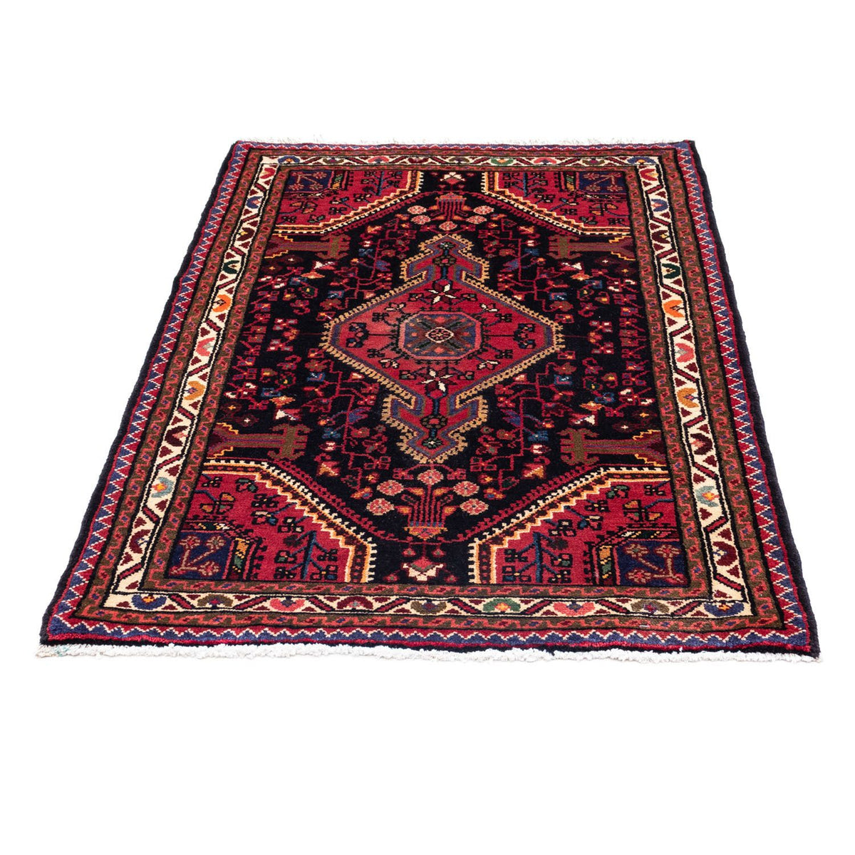 Tapis persan - Nomadic - 125 x 80 cm - bleu foncé