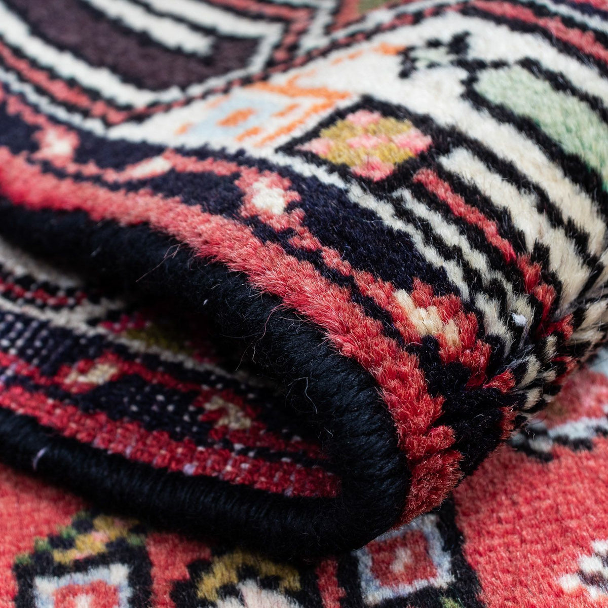 Tapis persan - Nomadic - 125 x 80 cm - rouge clair