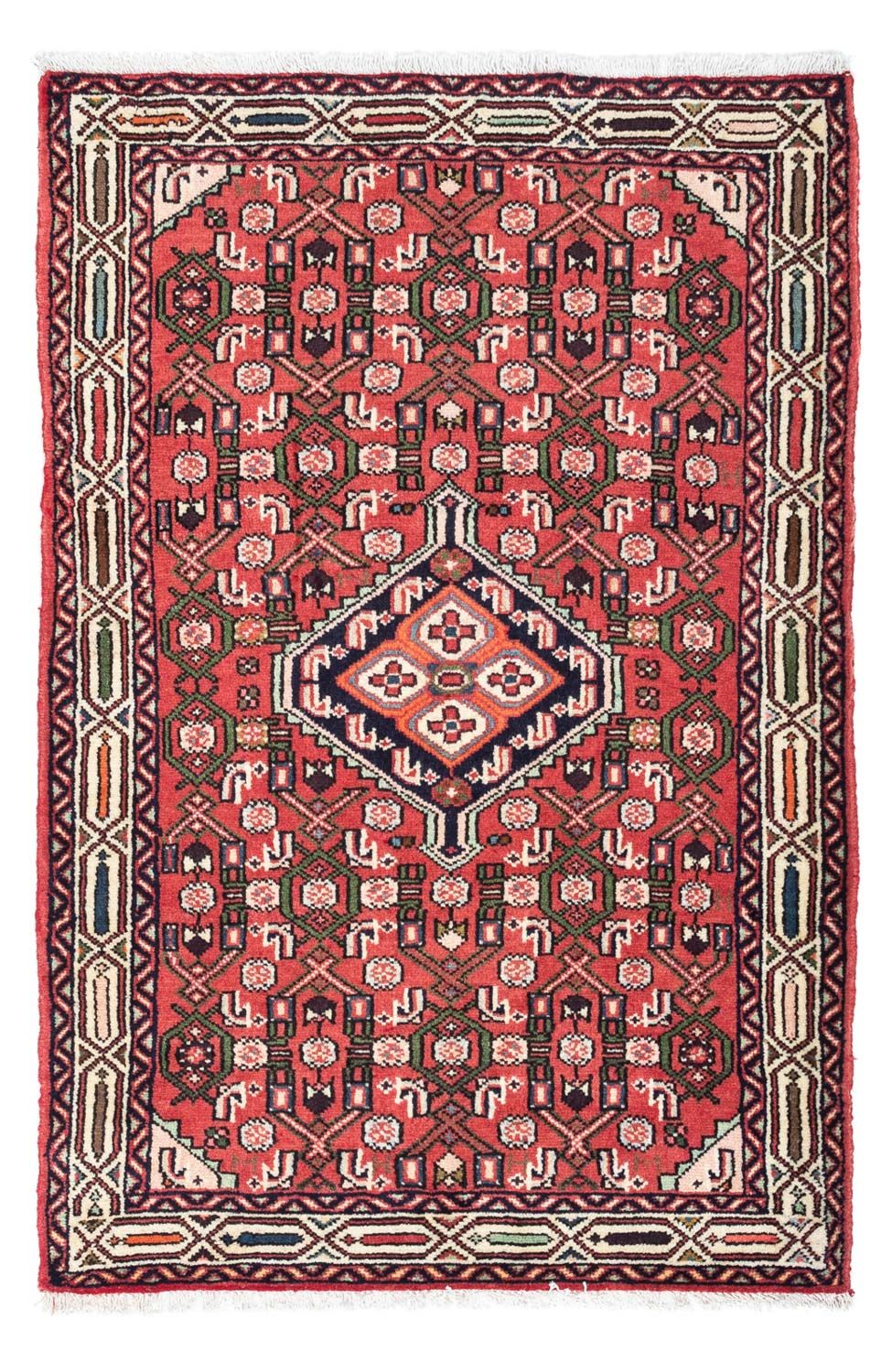 Tapis persan - Nomadic - 125 x 80 cm - rouge