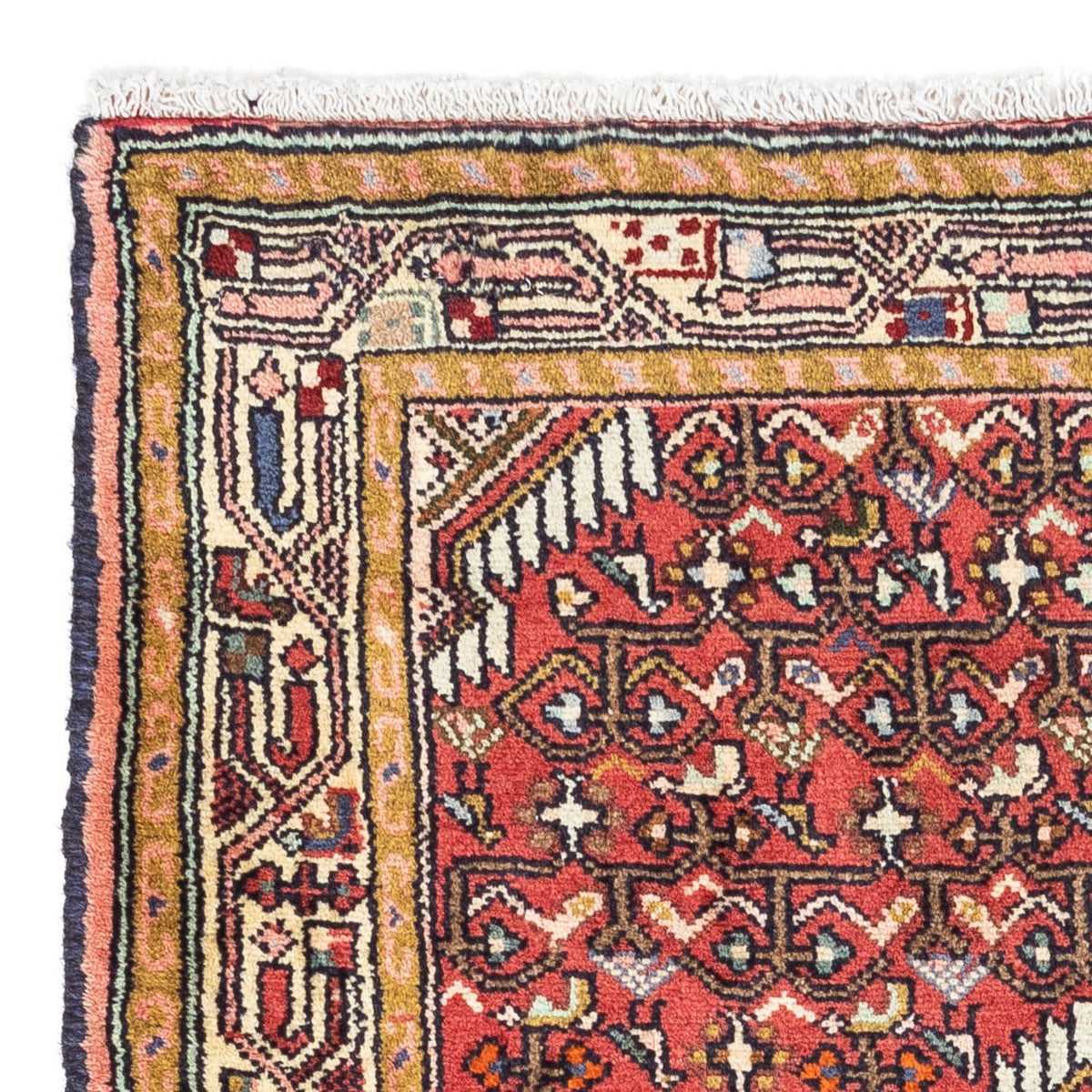 Tapis persan - Nomadic - 125 x 80 cm - rouge clair