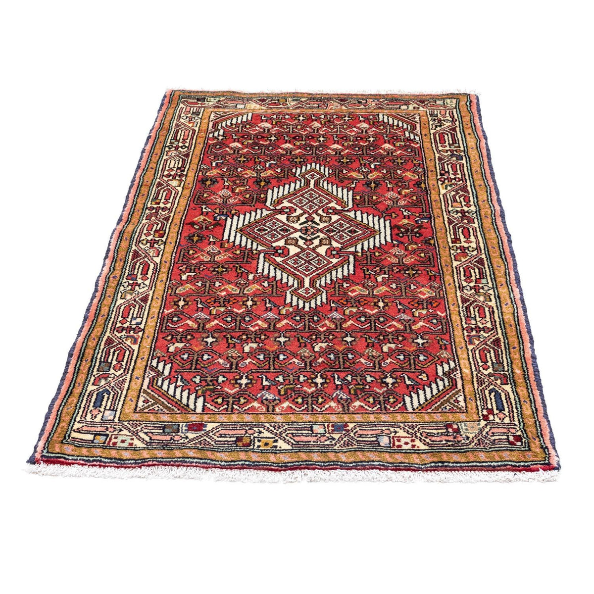 Tapis persan - Nomadic - 125 x 80 cm - rouge clair