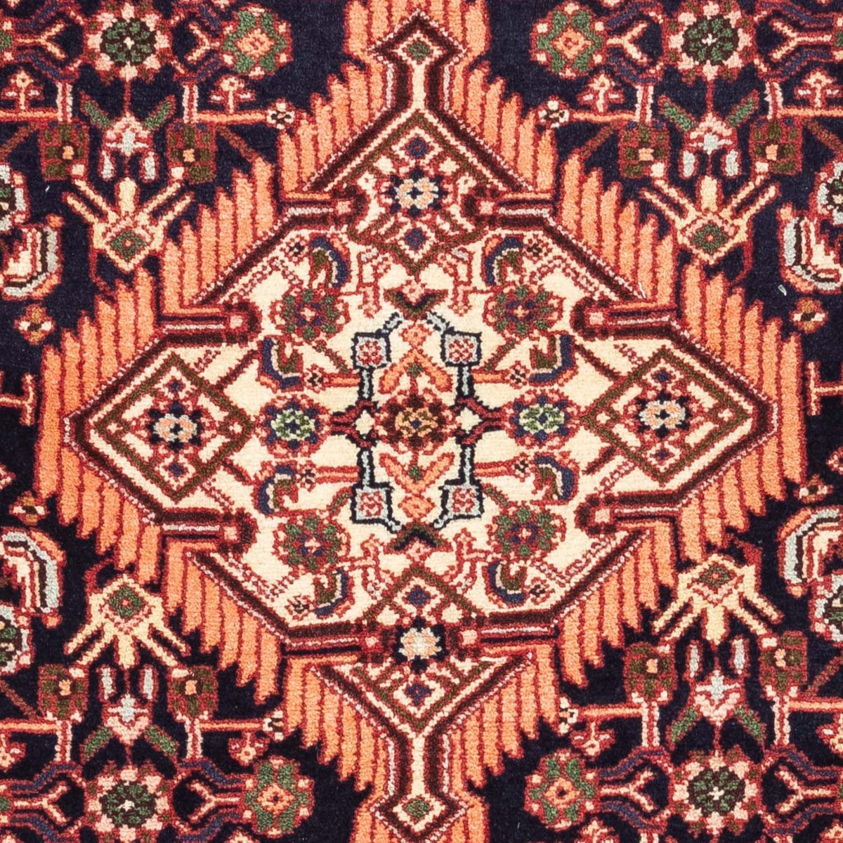 Tapis persan - Nomadic - 125 x 80 cm - bleu foncé