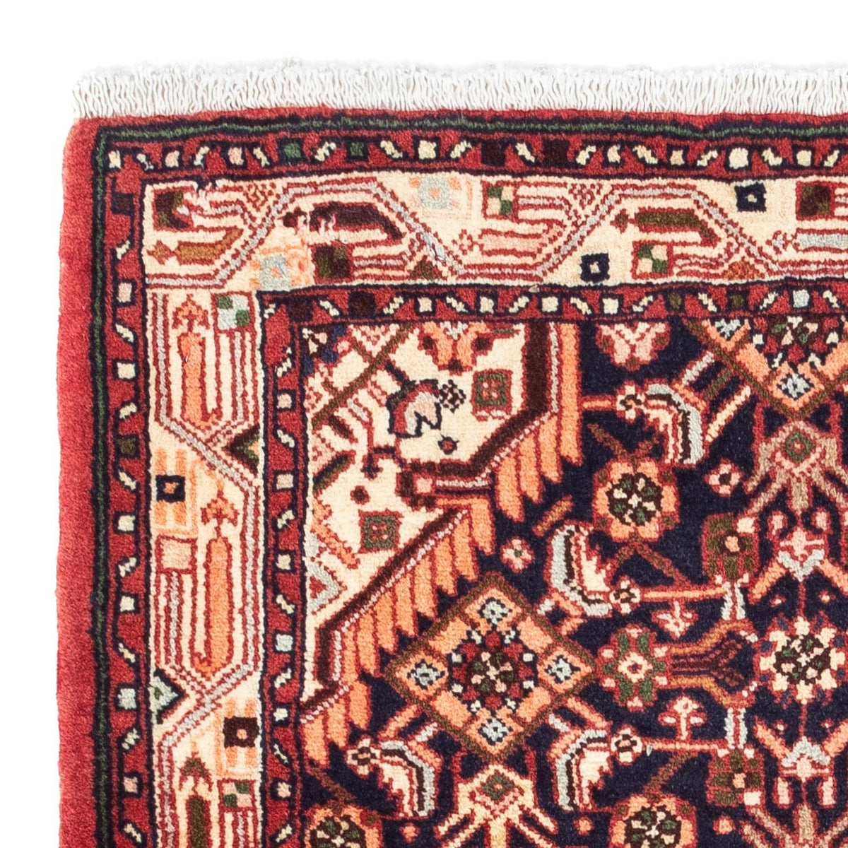 Tapis persan - Nomadic - 125 x 80 cm - bleu foncé