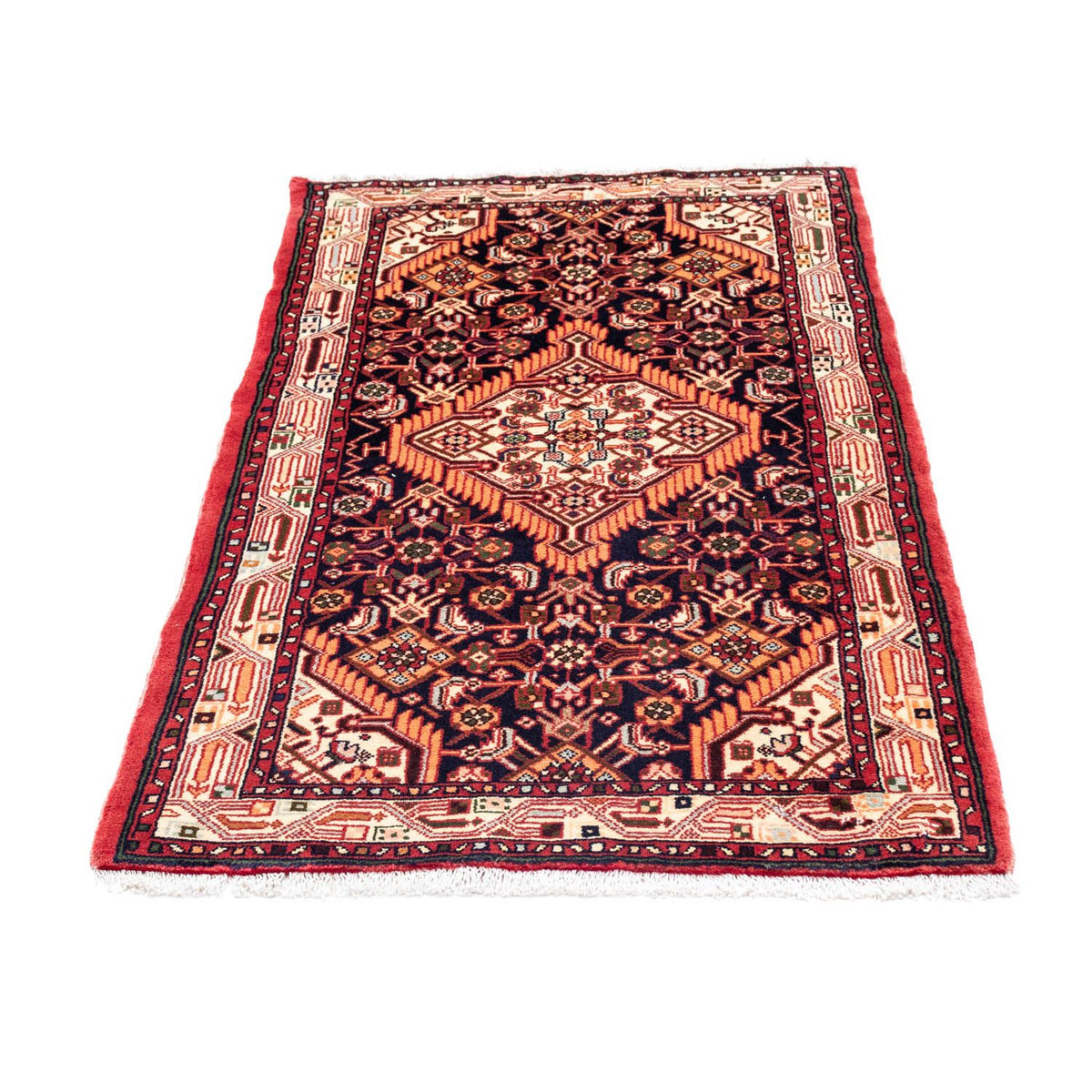 Tapis persan - Nomadic - 125 x 80 cm - bleu foncé