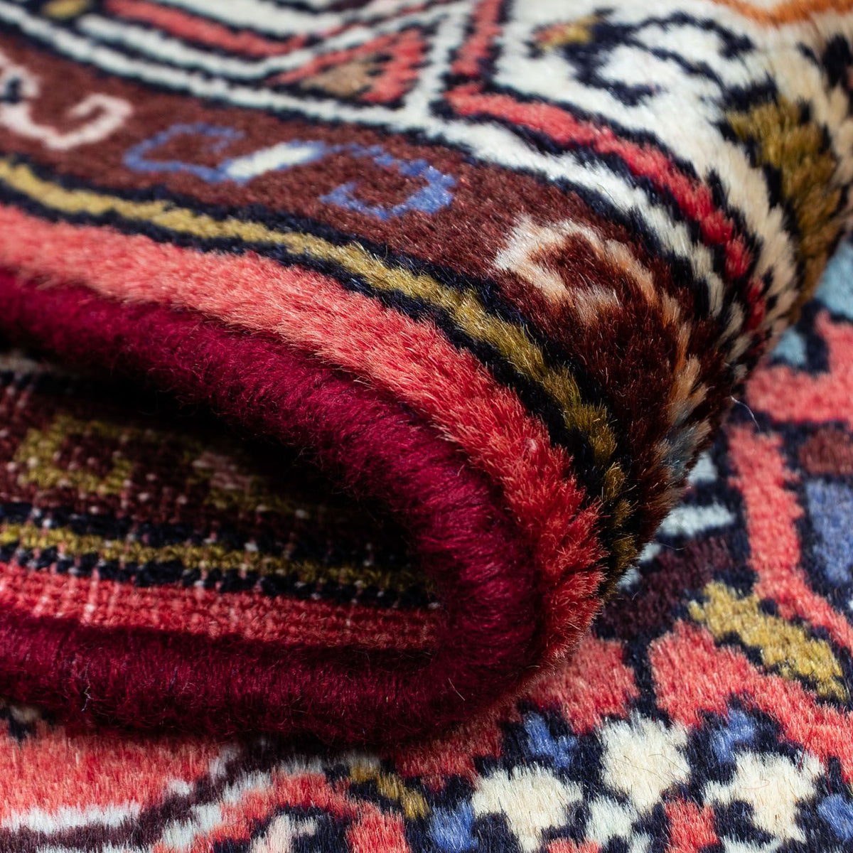 Tapis persan - Nomadic - 125 x 80 cm - rouge clair