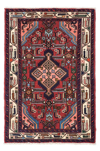 Tapis persan - Nomadic - 125 x 80 cm - rouge foncé