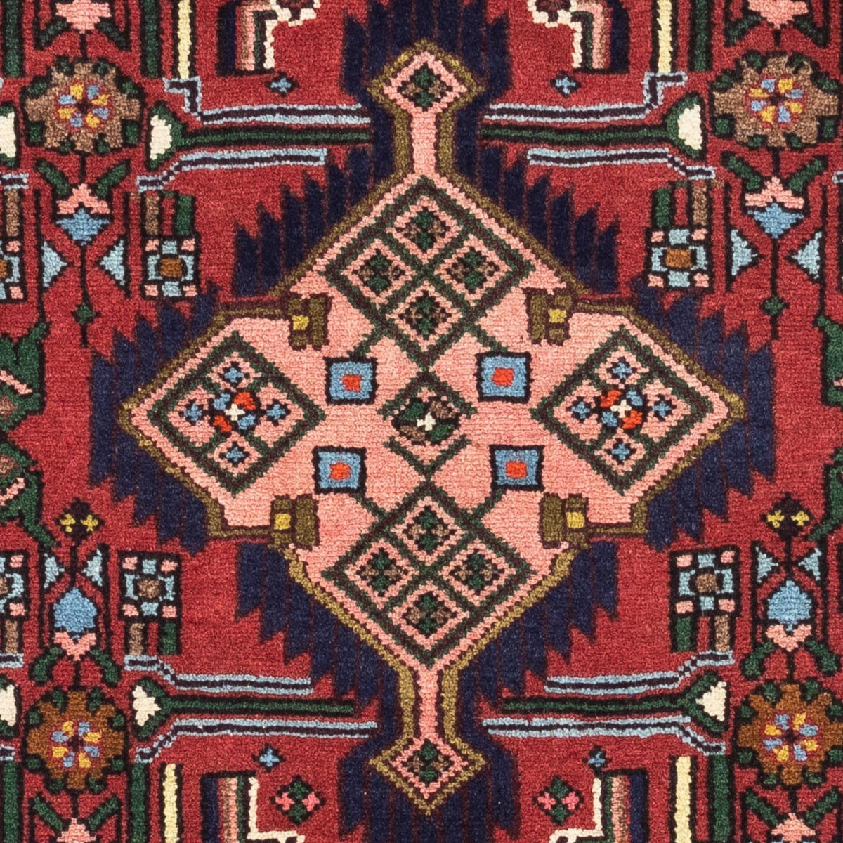 Tapis persan - Nomadic - 125 x 80 cm - rouge foncé