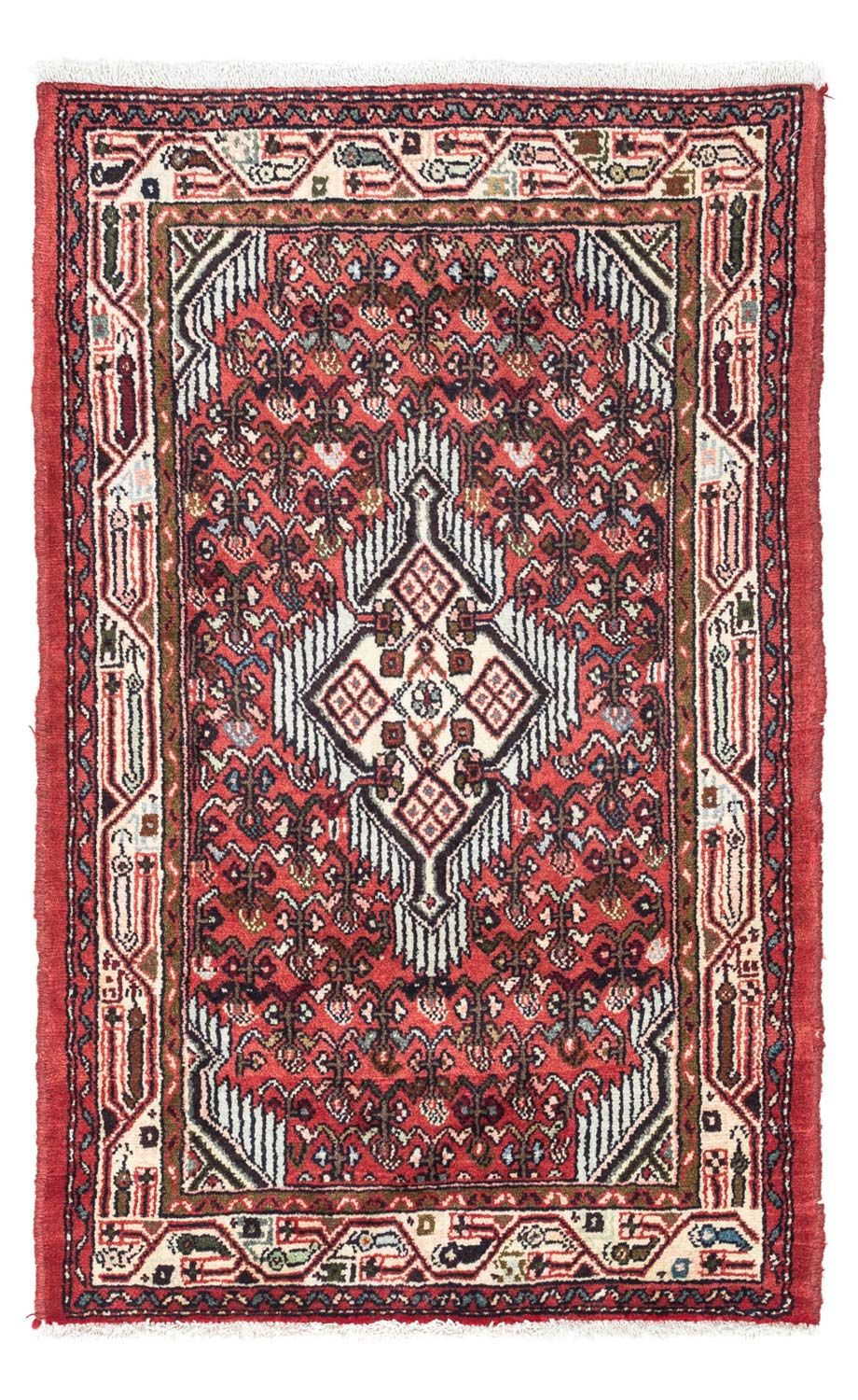 Tapis persan - Nomadic - 125 x 80 cm - rouge