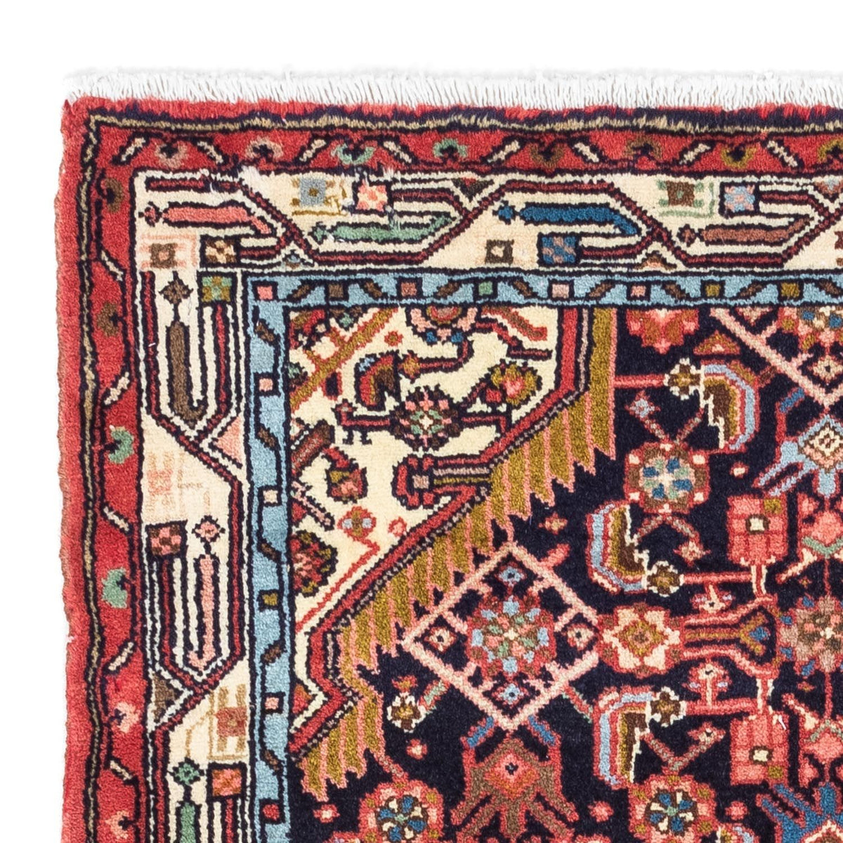 Tapis persan - Nomadic - 125 x 80 cm - bleu foncé