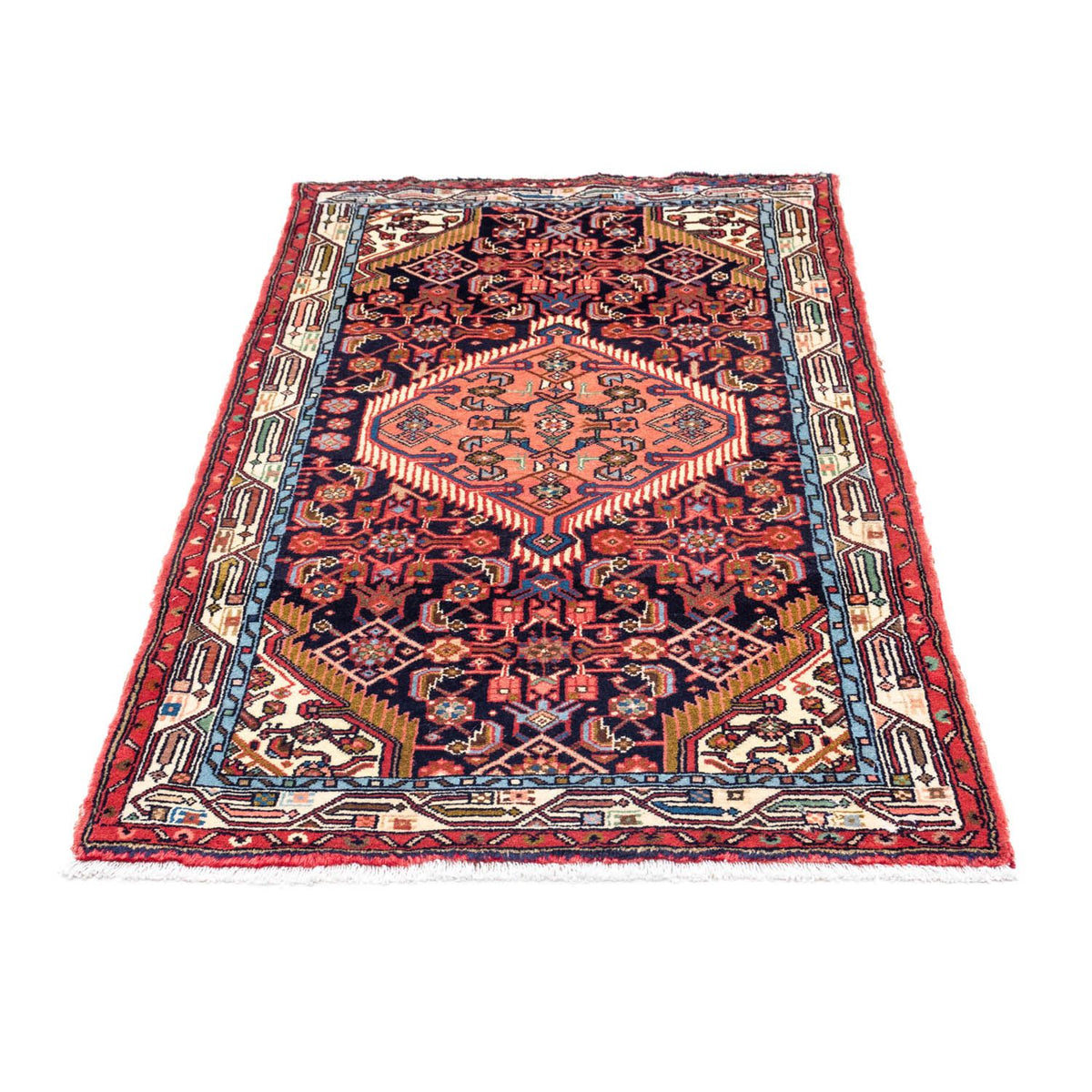 Tapis persan - Nomadic - 125 x 80 cm - bleu foncé