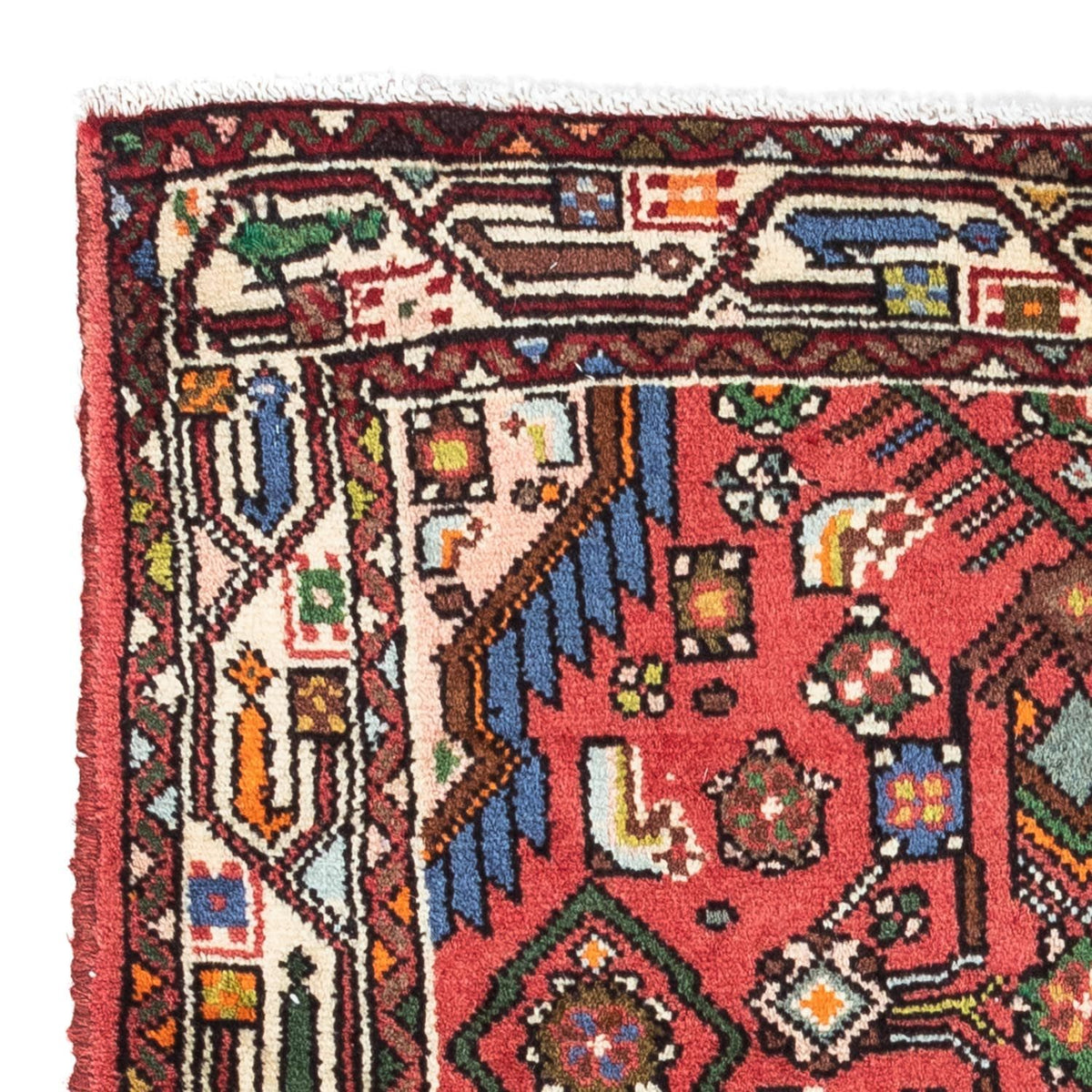 Tapis persan - Nomadic - 125 x 80 cm - rouge