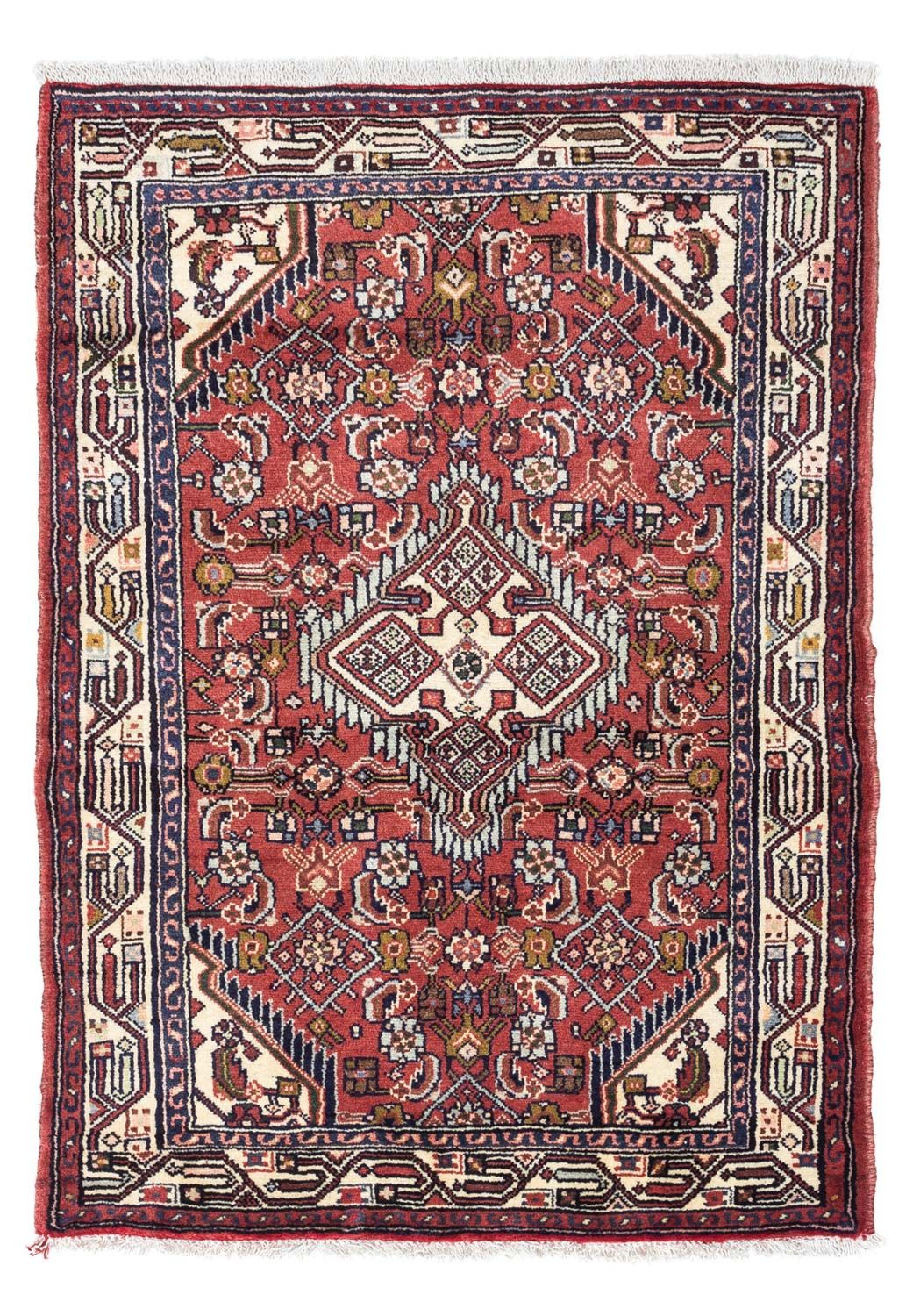 Tapis persan - Nomadic - 125 x 80 cm - rouge clair