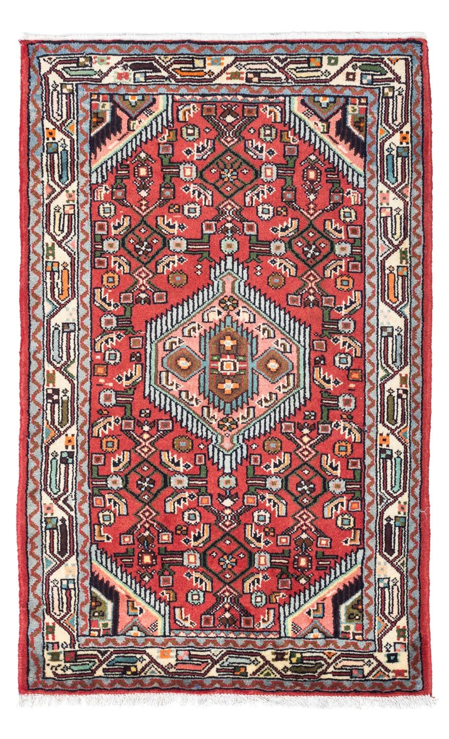 Tapis persan - Nomadic - 125 x 80 cm - rouge