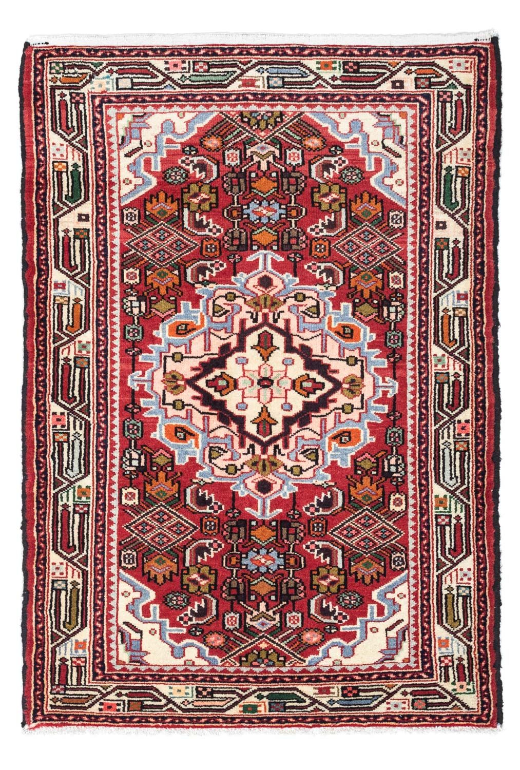 Tapis persan - Nomadic - 125 x 80 cm - rouge