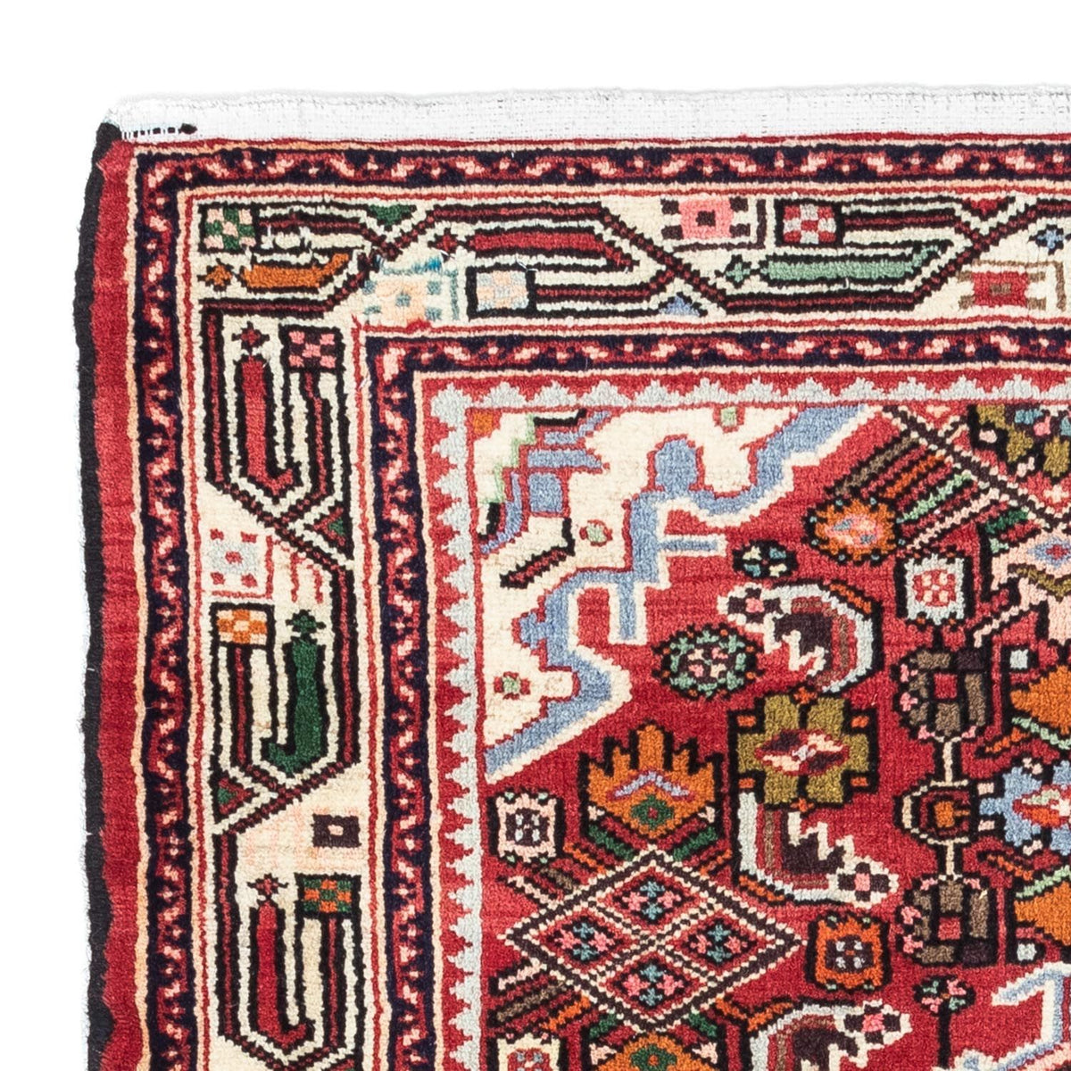 Tapis persan - Nomadic - 125 x 80 cm - rouge