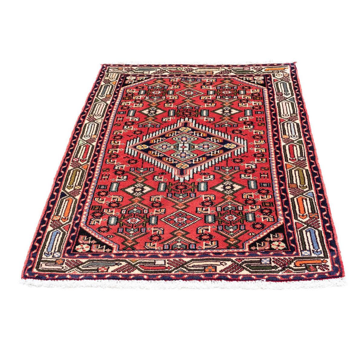 Tapis persan - Nomadic - 125 x 80 cm - rouge