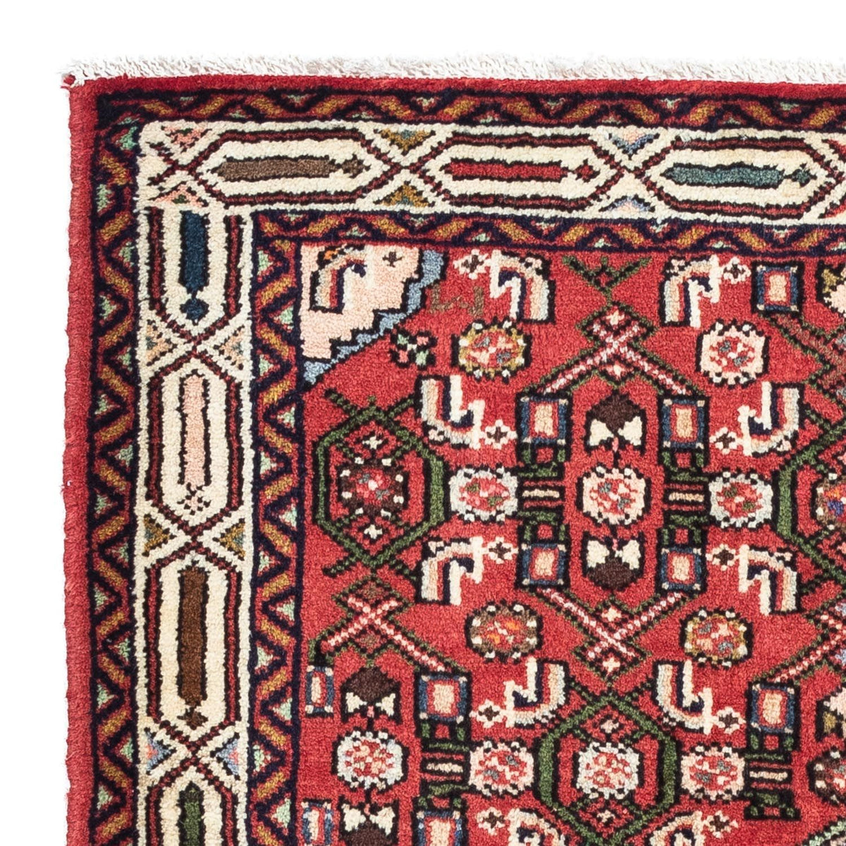 Tapis persan - Nomadic - 125 x 80 cm - rouge clair