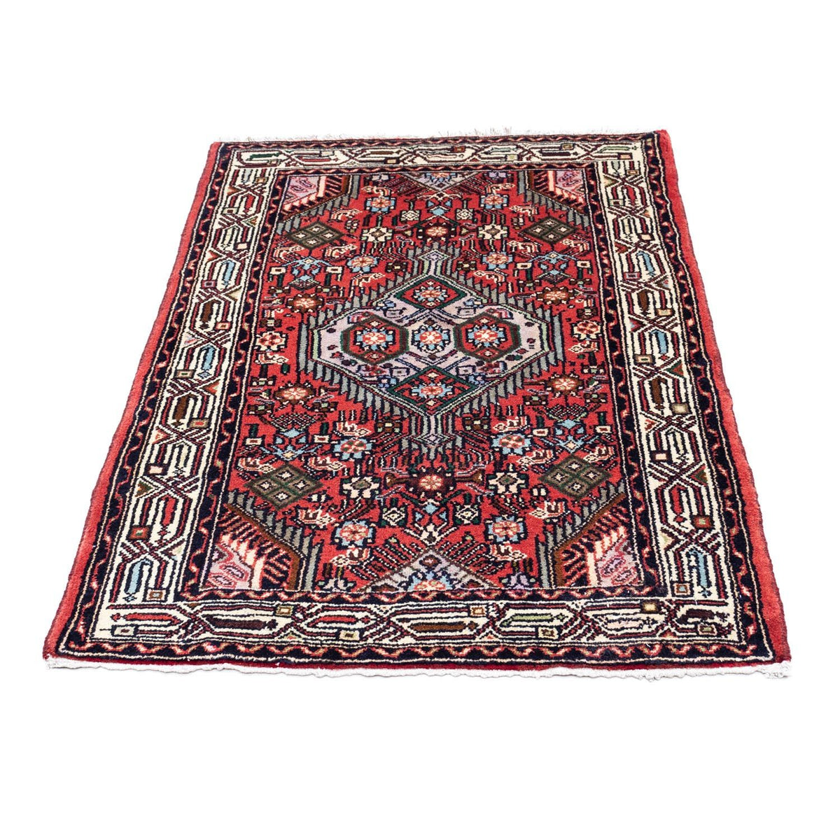 Tapis persan - Nomadic - 125 x 80 cm - rouge clair