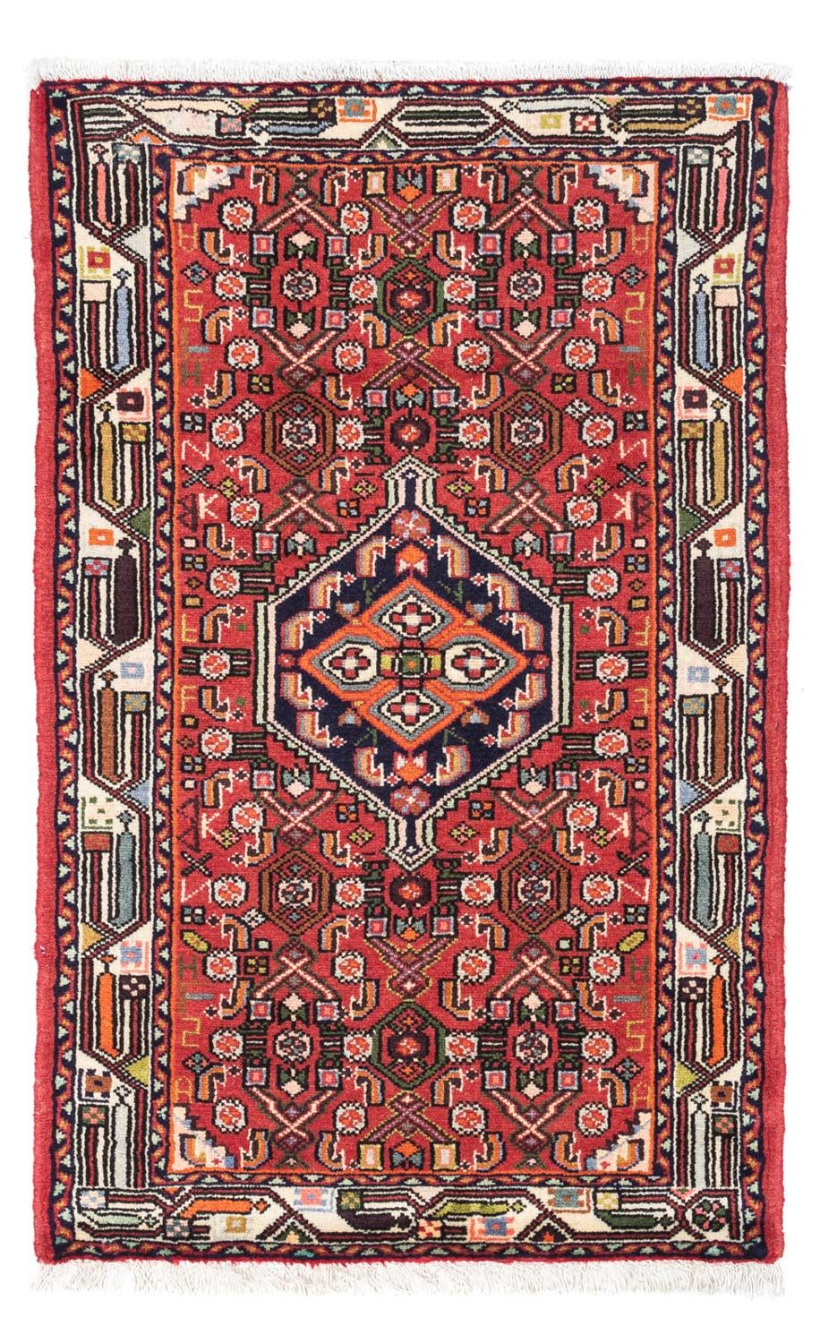 Tapis persan - Nomadic - 125 x 80 cm - rouge
