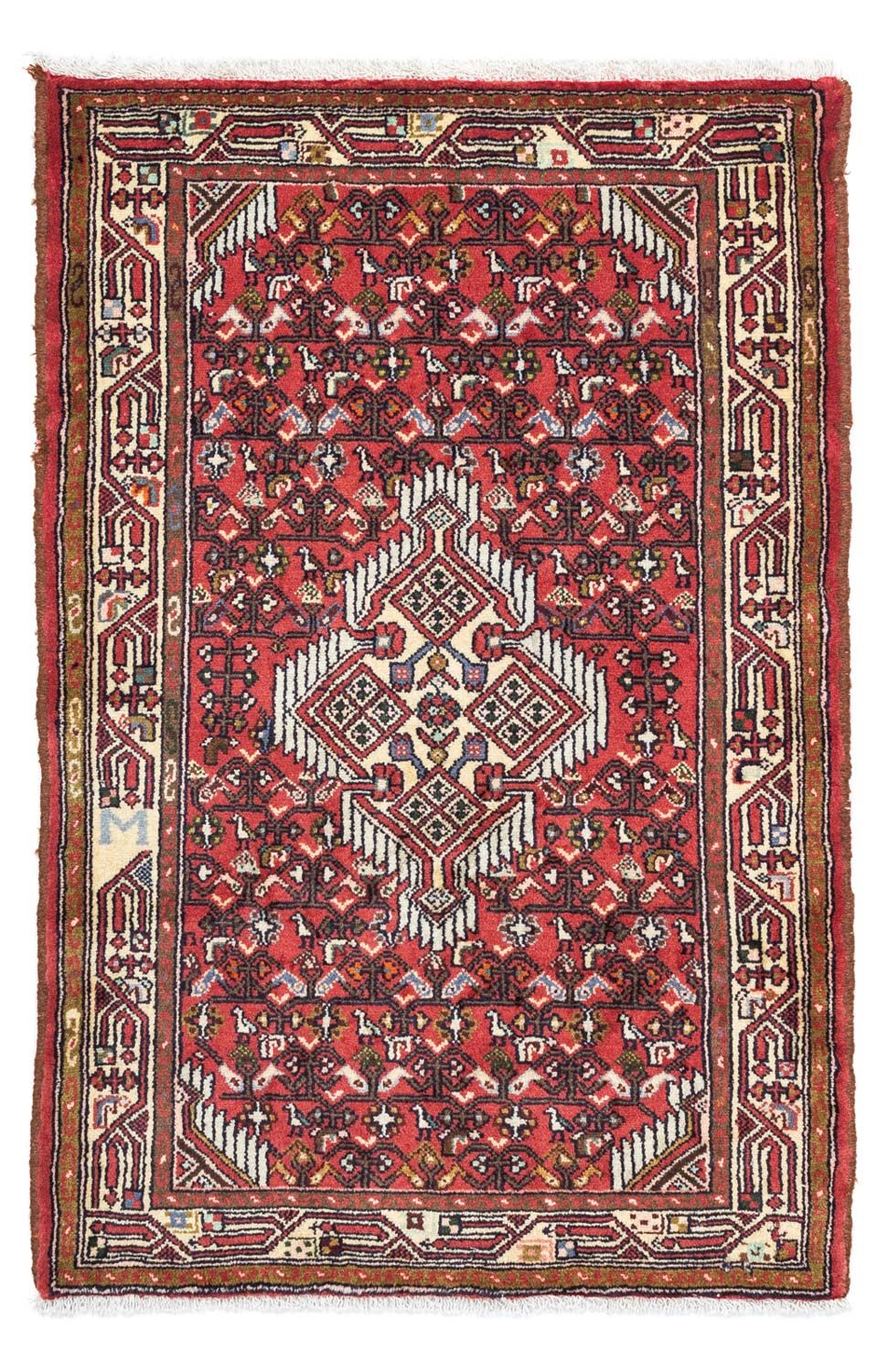 Tapis persan - Nomadic - 125 x 80 cm - rouge