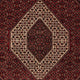 Tapis persan - Bidjar - 251 x 203 cm - rouge foncé