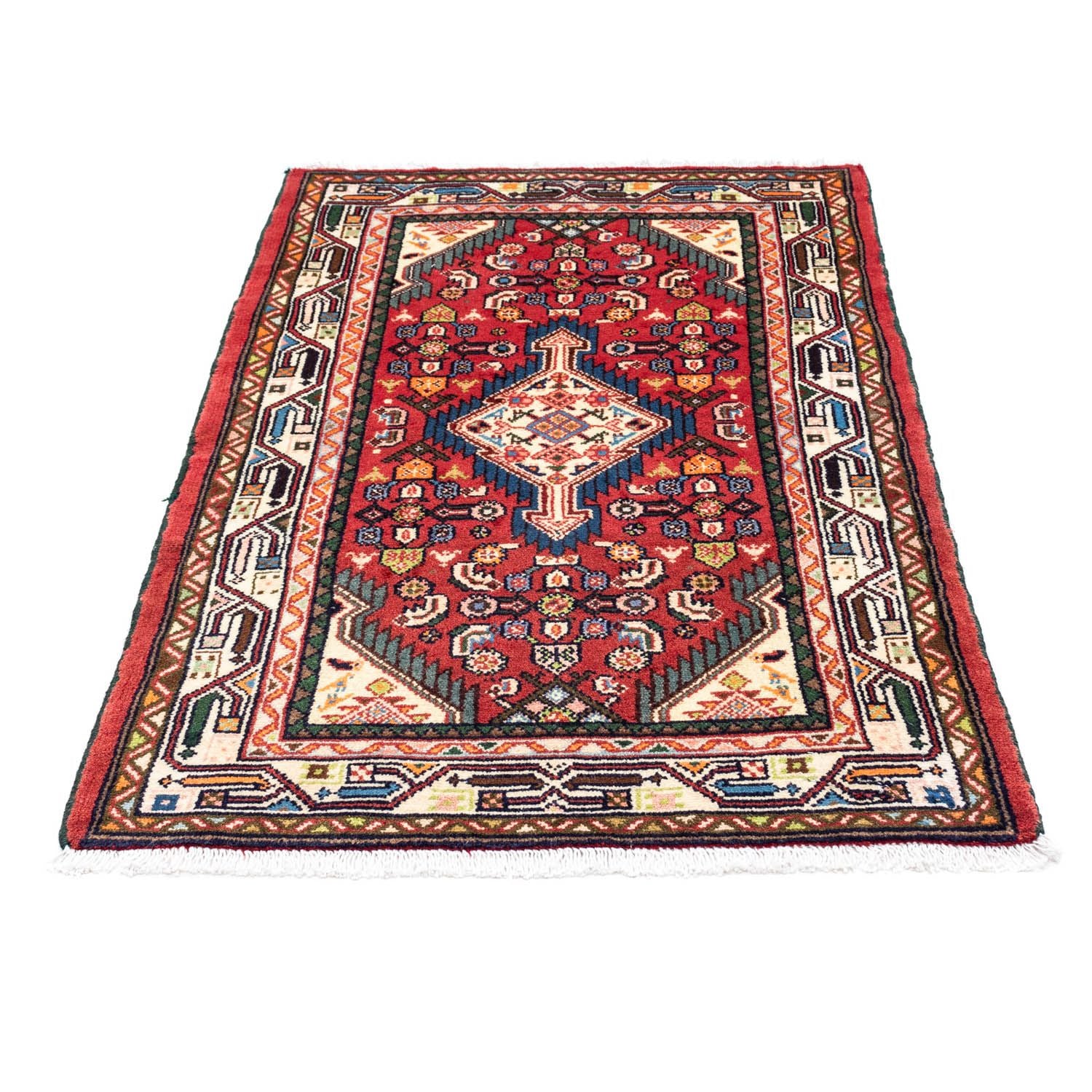 Tapis persan - Nomadic - 125 x 80 cm - rouge