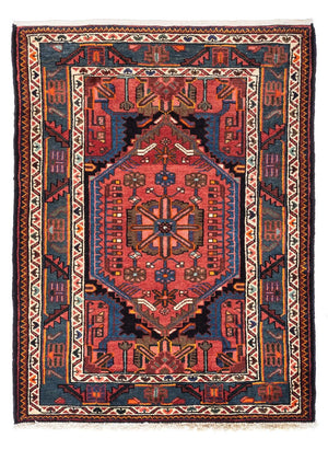 Tapis persan - Nomadic - 118 x 83 cm - rouge clair
