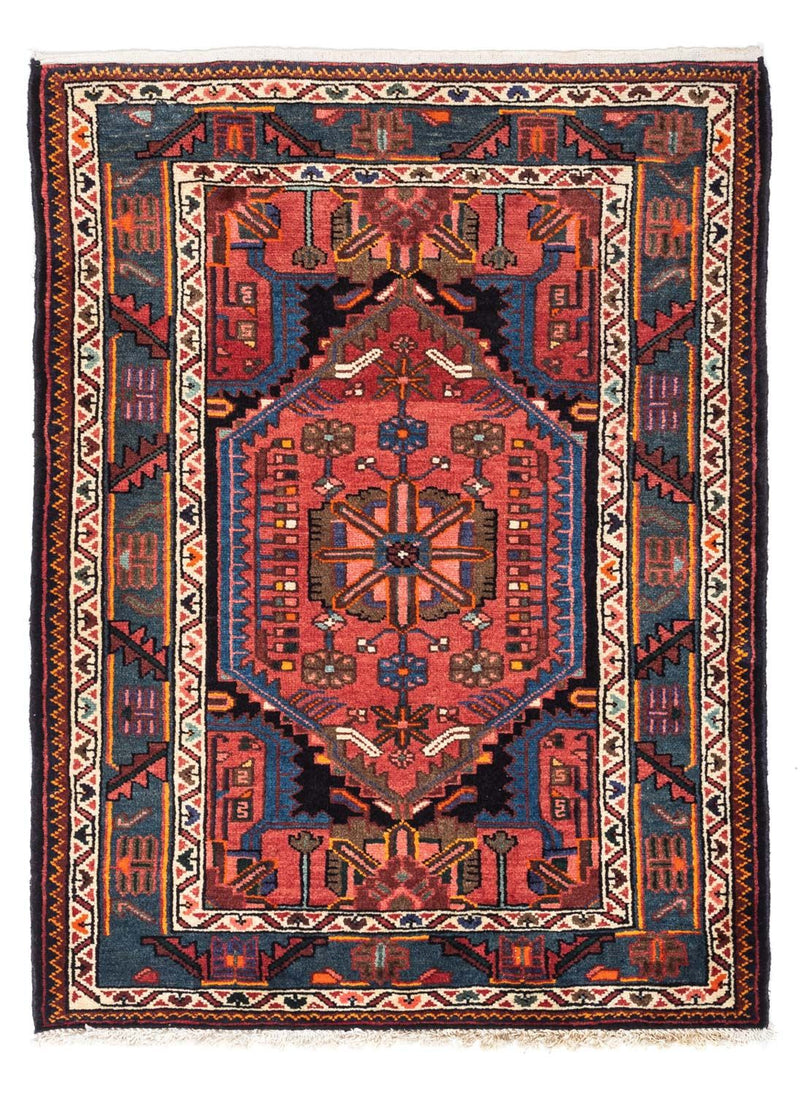 Tapis persan - Nomadic - 118 x 83 cm - rouge clair