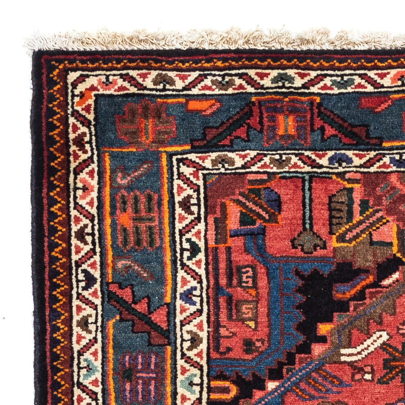 Tapis persan - Nomadic - 118 x 83 cm - rouge clair