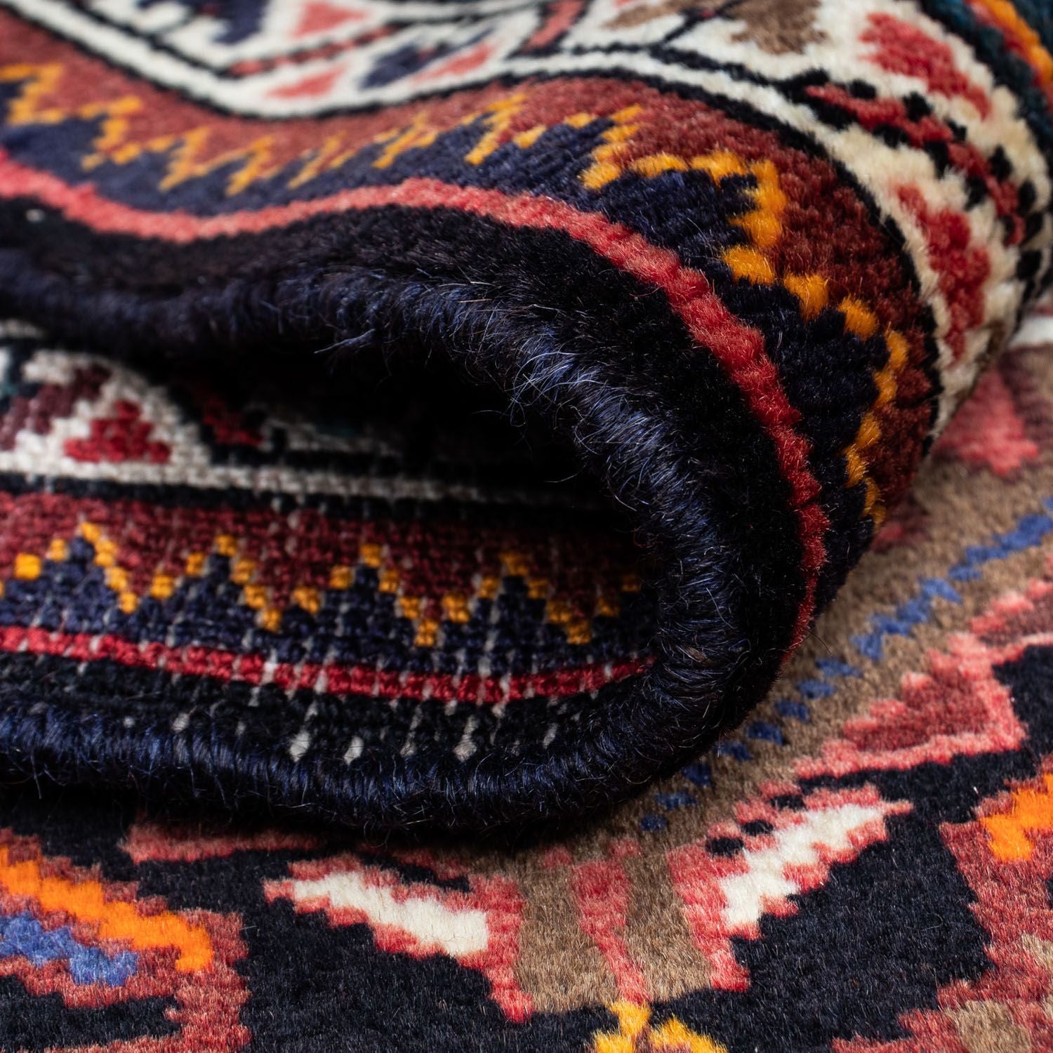 Tapis persan - Nomadic - 118 x 83 cm - rouge clair