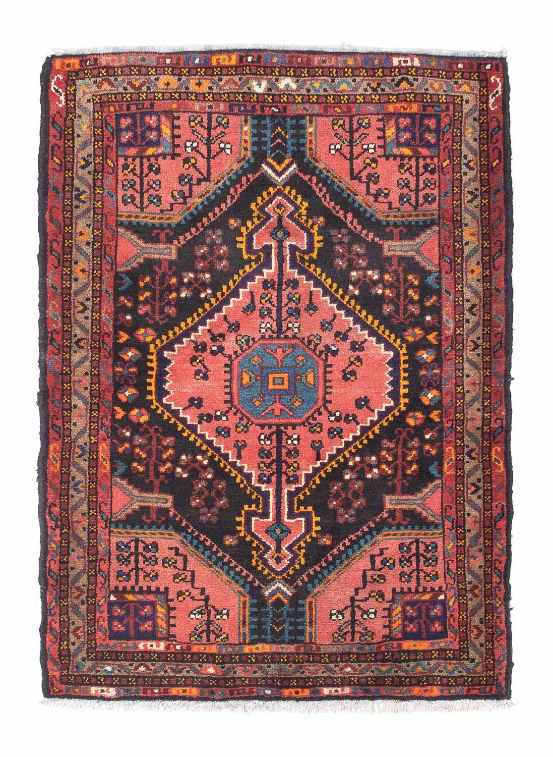 Tapis persan - Nomadic - 120 x 85 cm - rouge clair