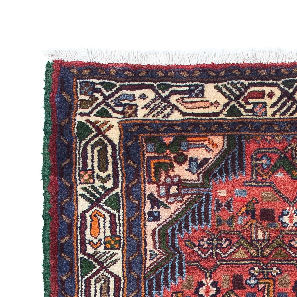 Tapis persan - Nomadic - 125 x 80 cm - rouge