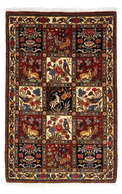 Tapis persan - Nomadic - 162 x 107 cm - rouge foncé