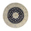 Tapis persan - Nain ronde  - 300 x 300 cm - bleu foncé