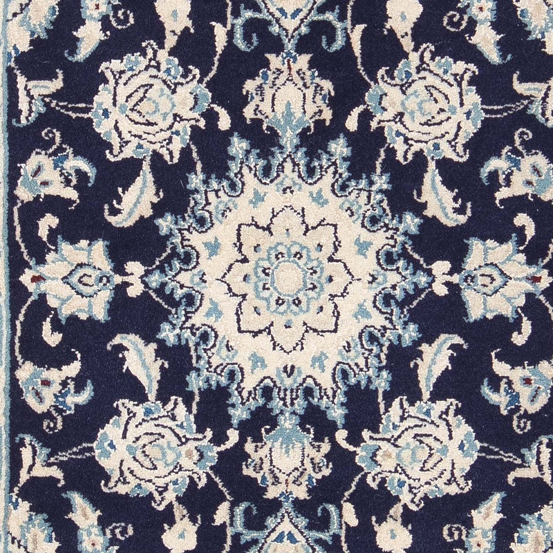 Tapis persan - Nain - Royal - 90 x 60 cm - bleu foncé